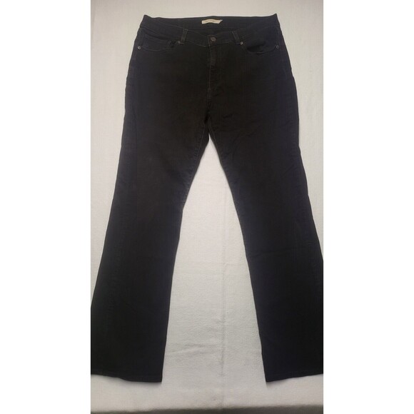 Levis Jeans Womens 14 Black Classic Bootcut Stretch Mid Rise Pants - Picture 1 of 3